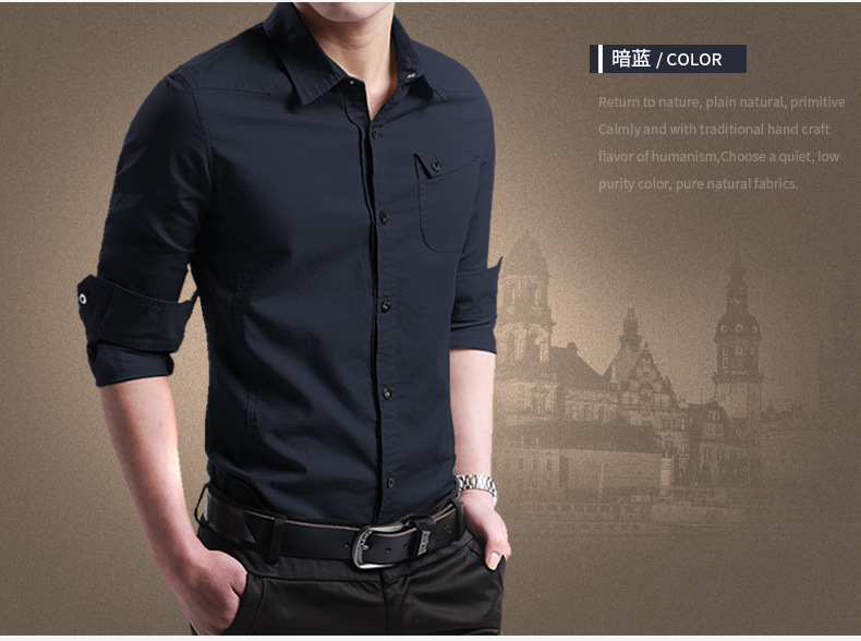 Shirts for men New Thin Breathable Military Men Shirts Long Sleeve Slim Men's Shirts Summer 2019 Business Men Brand Clothing