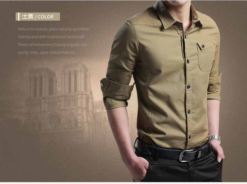 Shirts for men New Thin Breathable Military Men Shirts Long Sleeve Slim Men's Shirts Summer 2019 Business Men Brand Clothing