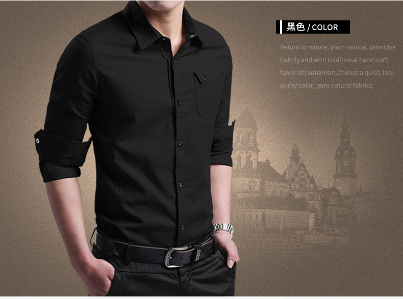 Shirts for men New Thin Breathable Military Men Shirts Long Sleeve Slim Men's Shirts Summer 2019 Business Men Brand Clothing