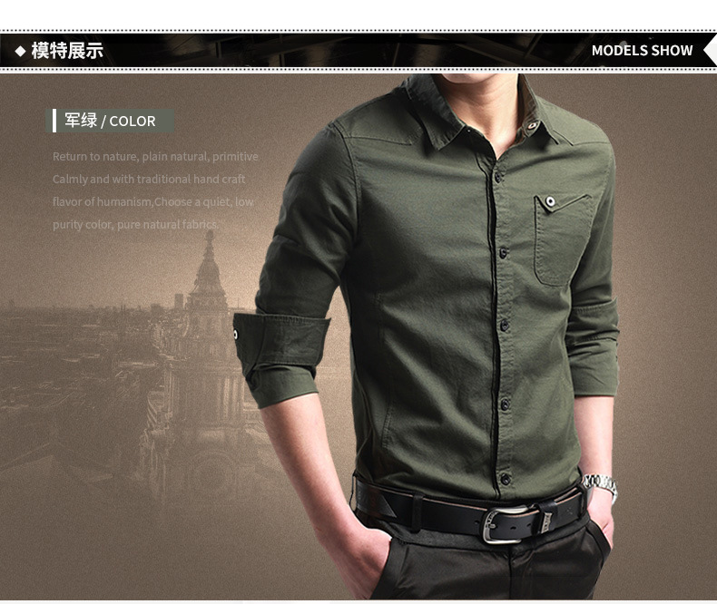 Shirts for men New Thin Breathable Military Men Shirts Long Sleeve Slim Men's Shirts Summer 2019 Business Men Brand Clothing