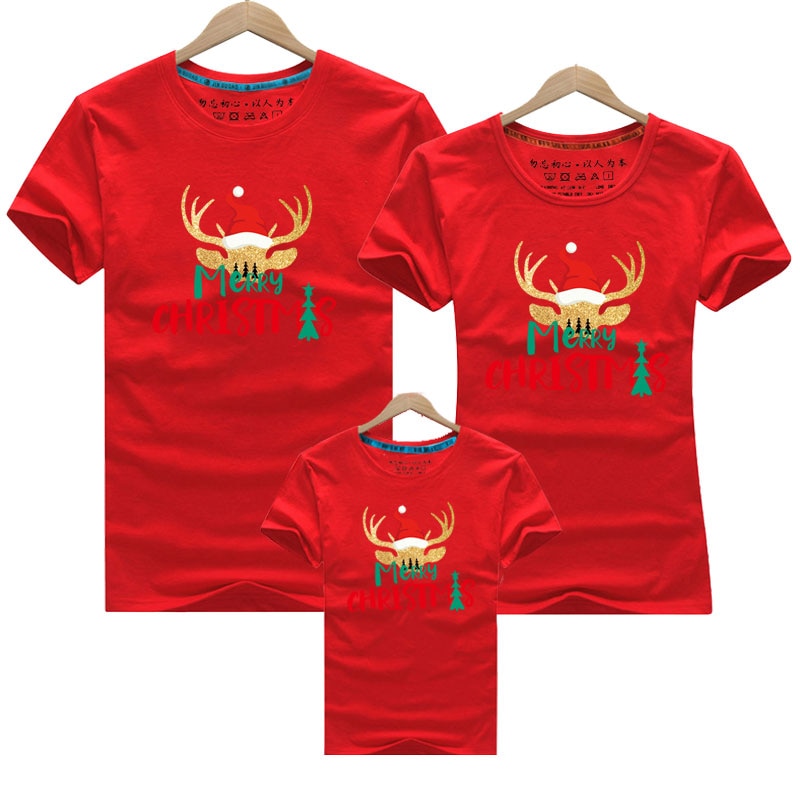 Merry Christmas Family Matching Clothes (Minimum order 100 set each color)