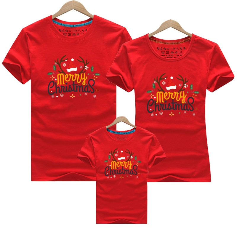 Merry Christmas Family Matching Clothes (Minimum order 100 set each color)