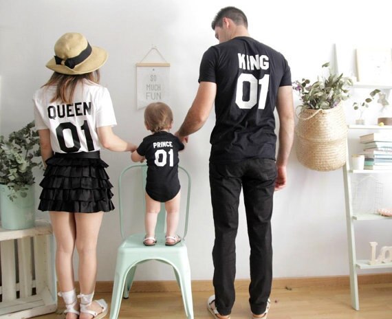 Dad Mom Kid Matching Outfits (Minimum order 100 set each color)