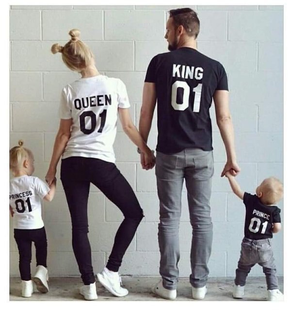 Dad Mom Kid Matching Outfits (Minimum order 100 set each color)