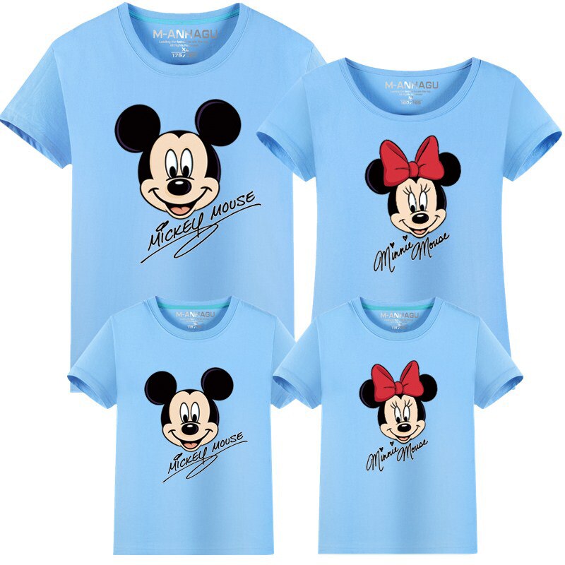 Family Matching Mickey Minnie T-shirt (Minimum order 100 set each color) Family Matching Mickey Minnie T-shirt (Minimum order 100 set each color)