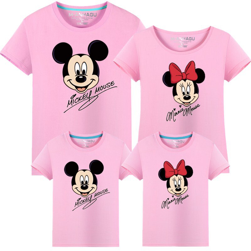 Family Matching Mickey Minnie T-shirt (Minimum order 100 set each color) Family Matching Mickey Minnie T-shirt (Minimum order 100 set each color)