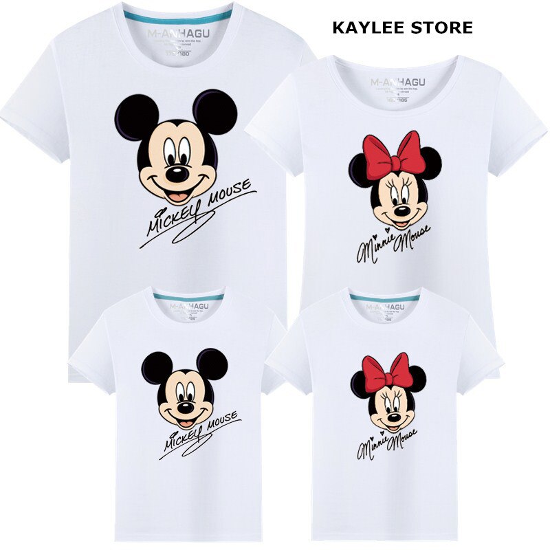 Family Matching Mickey Minnie T-shirt (Minimum order 100 set each color) Family Matching Mickey Minnie T-shirt (Minimum order 100 set each color)
