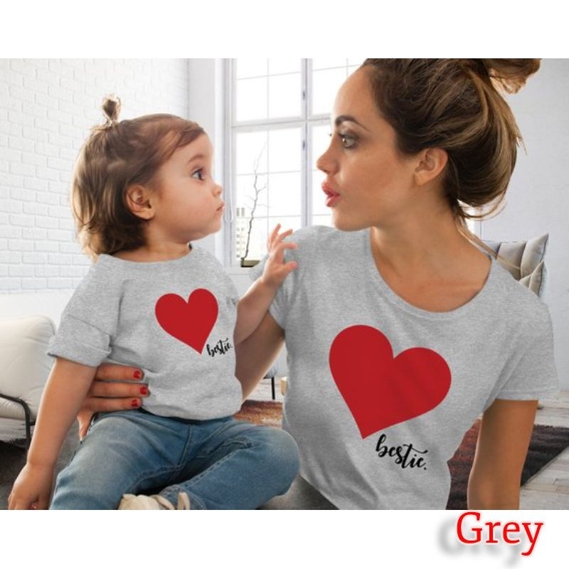 Mon & Kids T-shirt Family Outfits (Minimum order 100 set each color)