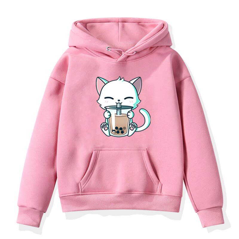 Cat Kawaii Animal Toddler Girls & Boys Hoodies (Minimum order 200 pieces each color & design)