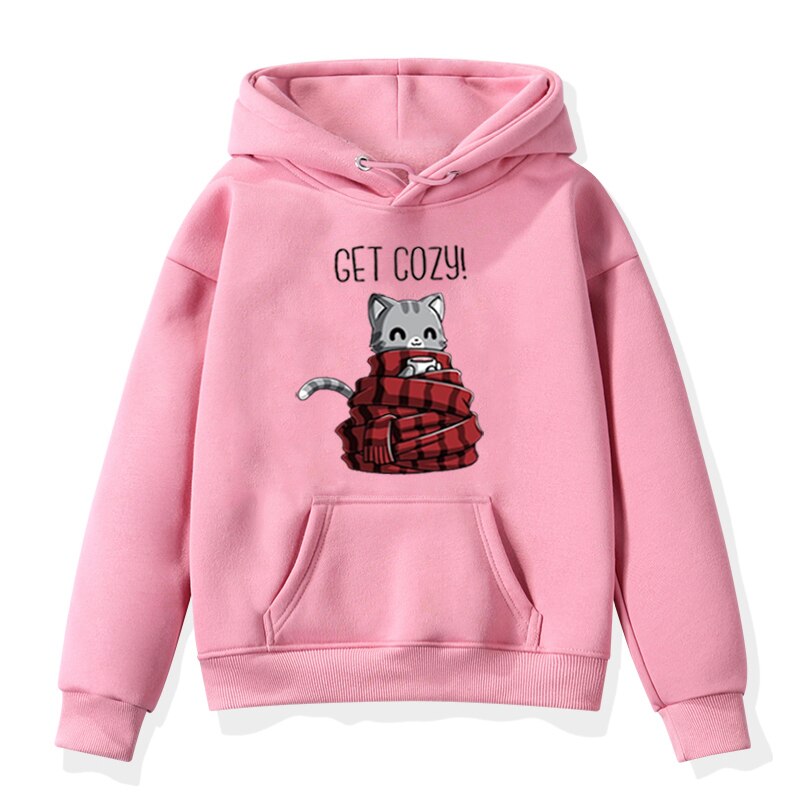 Cat Kawaii Animal Toddler Girls & Boys Hoodies (Minimum order 200 pieces each color & design)
