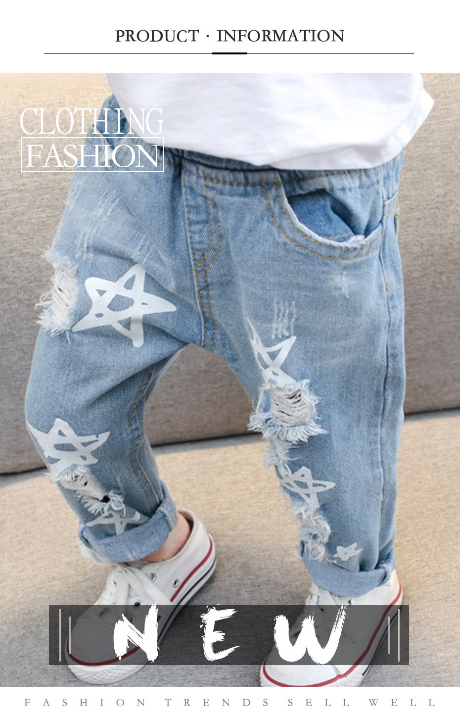 Baby Girls Jeans Star Print (Minimum order 500 pieces each color) Baby Girls Jeans Star Print (Minimum order 500 pieces each color)
