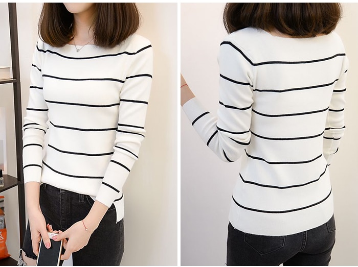 Sweater for Women Knitted High Elastic Jumper (Minimum order 500 pieces each color & design)