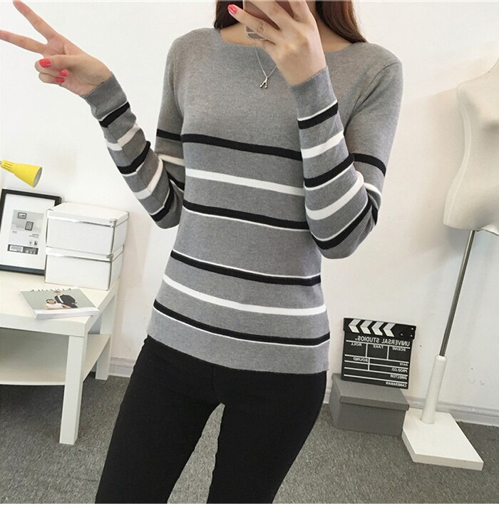 Sweater for Women Knitted High Elastic Jumper (Minimum order 500 pieces each color & design)