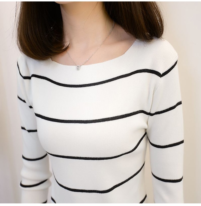 Sweater for Women Knitted High Elastic Jumper (Minimum order 500 pieces each color & design)