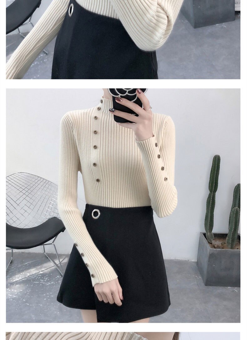 Women Autumn Knitted Slim Sweaters (Minimum order 500 pieces each color & design) Women Autumn Knitted Slim Sweaters (Minimum order 500 pieces each color & design)