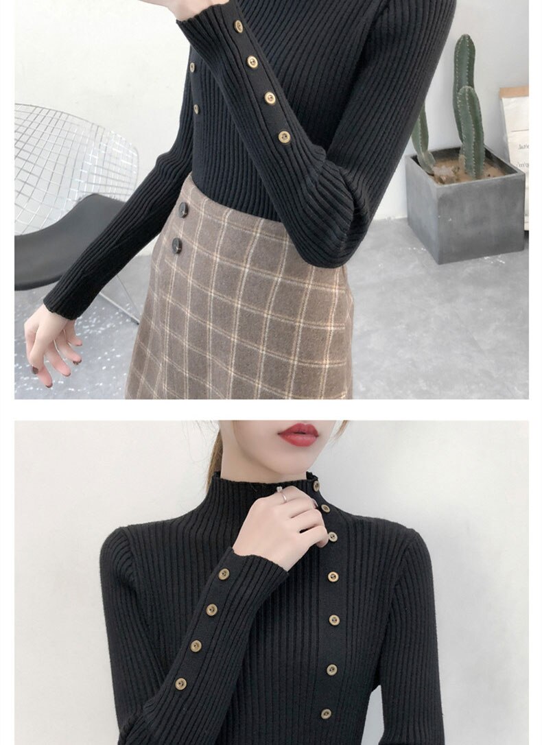 Women Autumn Knitted Slim Sweaters (Minimum order 500 pieces each color & design) Women Autumn Knitted Slim Sweaters (Minimum order 500 pieces each color & design)