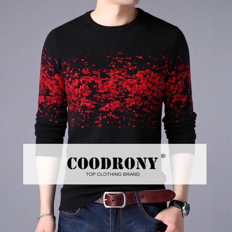 COODRONY Sweater Men Casual O-Neck Pullover Men Clothes 2020 Autumn Winter New Arrival Top Sost Warm Mens Cashmere Sweaters 8257