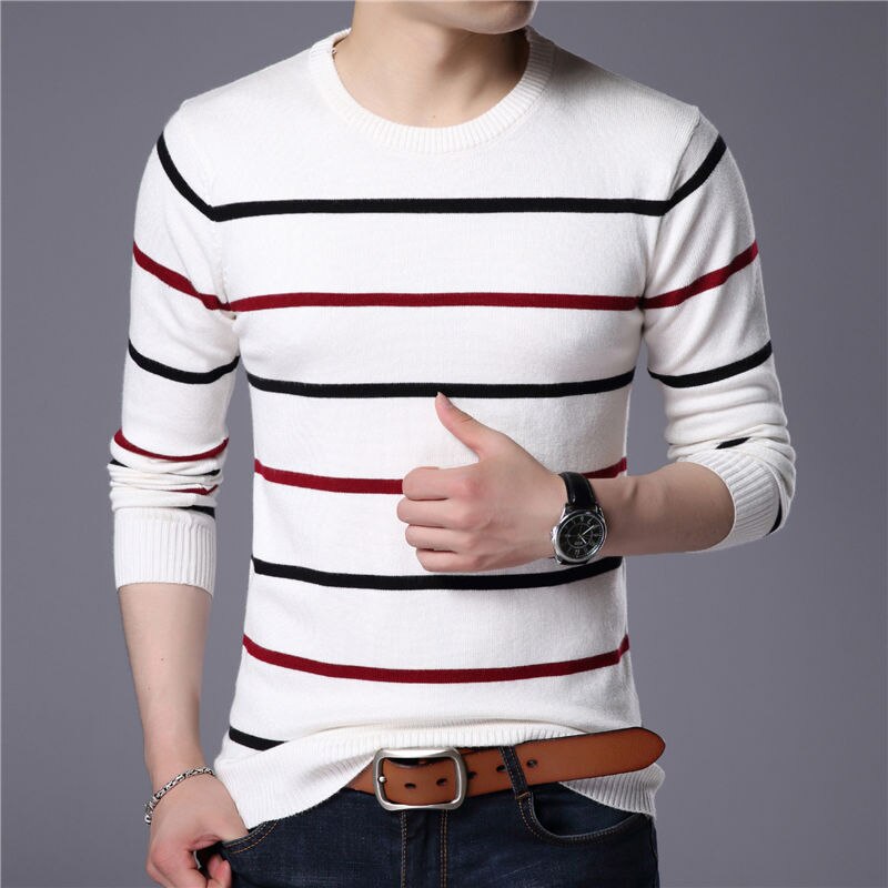 COODRONY O-Neck Pullover Men Brand Clothing 2020 Autumn Winter New Arrival Cashmere Wool Sweater Men Casual Striped Pull Men 152