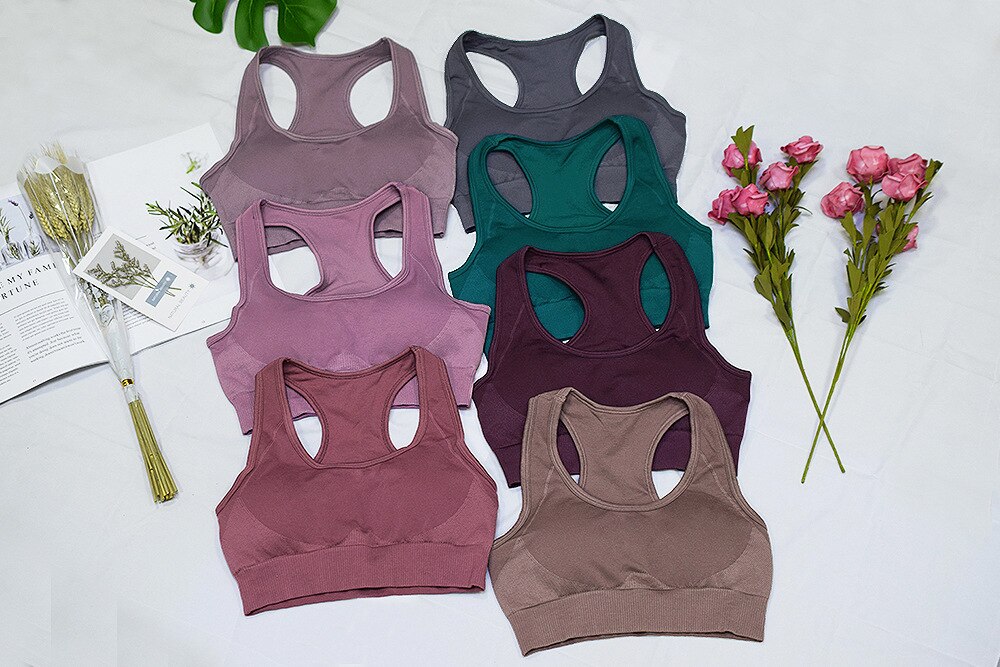 Women 2 Piece Sport Gym Clothes Fitness Set Squat Proof Pant Seamless Leggings Yoga Bra Sportwear Crop Top Active Workout Suit