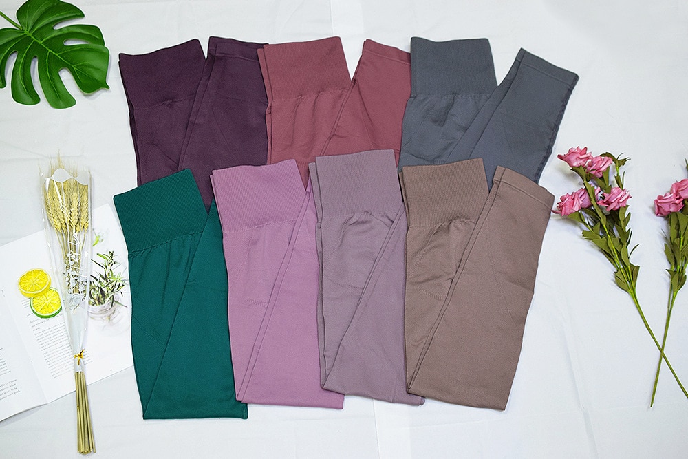 Women 2 Piece Sport Gym Clothes Fitness Set Squat Proof Pant Seamless Leggings Yoga Bra Sportwear Crop Top Active Workout Suit