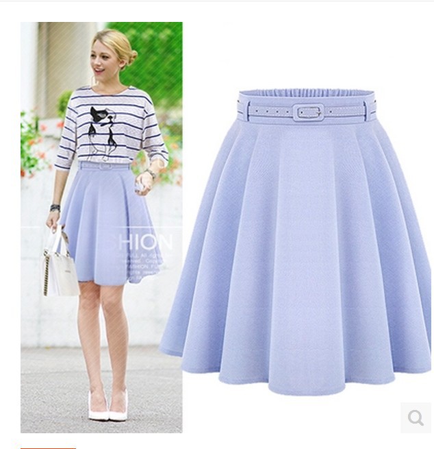 Women's Casual Medium Knee-length Skirts Retro Stylish Female High Waist Ball Gown Skirts Femininas Vintage Women Long Skirt
