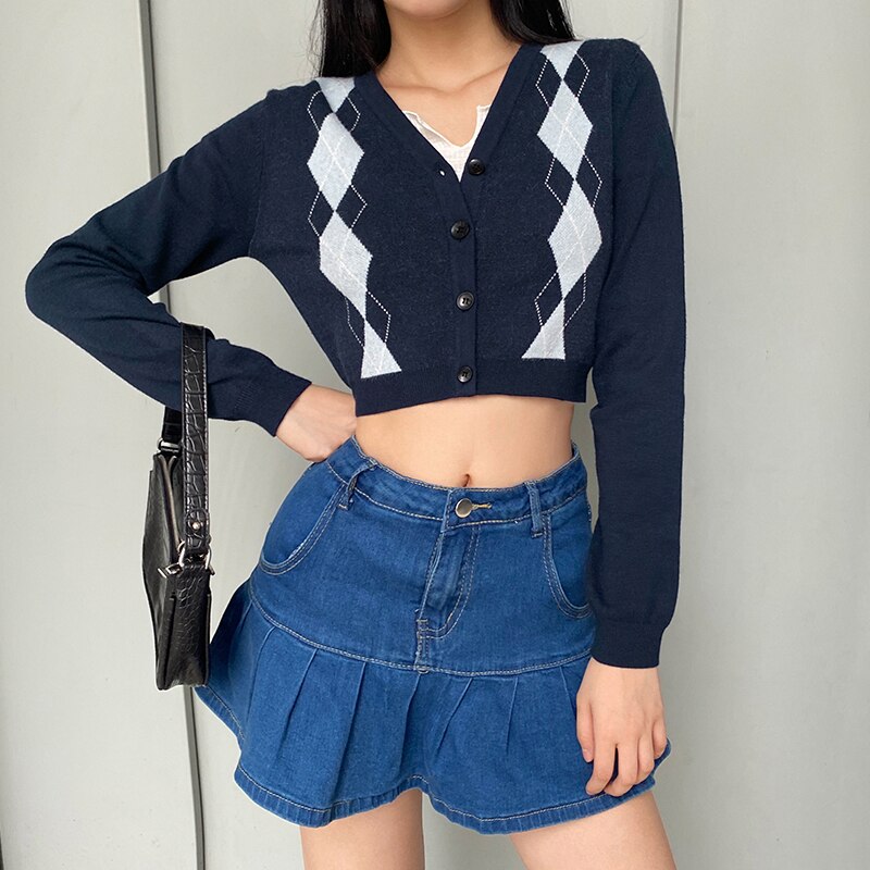 Rapcopter Women Jeans Skirts High Waist Pleated Skirts Zipper Mini Skirts Summer New Pop Streetwear Bottom Y2K Skinny Blue Skirt