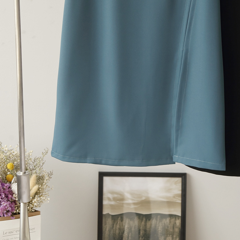 Bornladies New Arrival Autumn Winter Solid Casual Elegant Blue and Black Color Skirts for Women Party Work (Minimum order 100 pieces each design) Bornladies New Arrival Autumn Winter Solid Casual Elegant Blue and Black Color Skirts for Women Party Work (Minimum order 100 pieces each design)