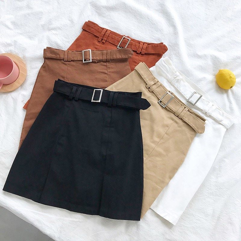 Solid Basic Slim Ladies Spring Autumn Mini Short Bandage Skirt Women Falda Casual High Waist Bodycon Office Skirts (Minimum order 100 Pieces each design) OL Elegant Skirts