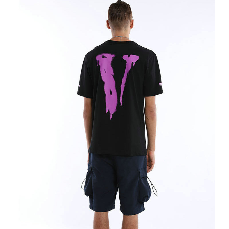 VLONE men t shirt 100% cotton streetwear Women's T-shirt USA summer Short sleeve brand hip hop tshirt Skull head screw Ninja