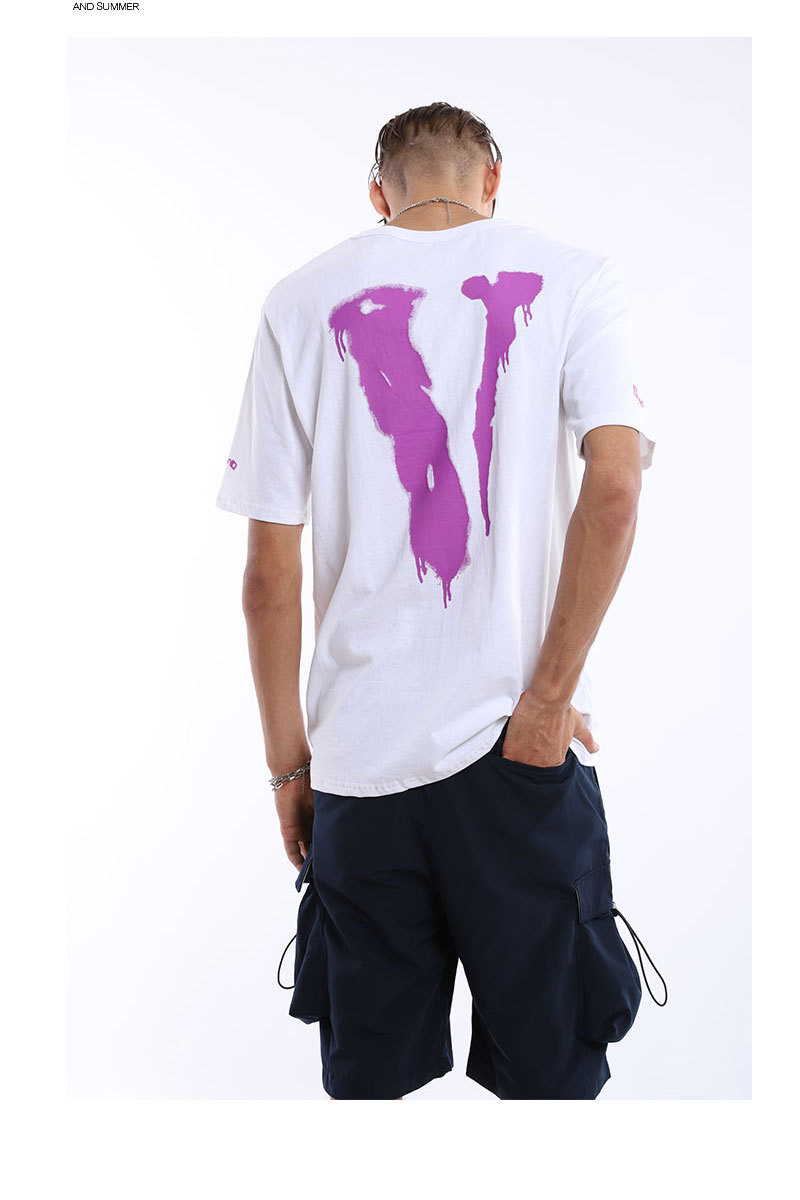 VLONE men t shirt 100% cotton streetwear Women's T-shirt USA summer Short sleeve brand hip hop tshirt Skull head screw Ninja