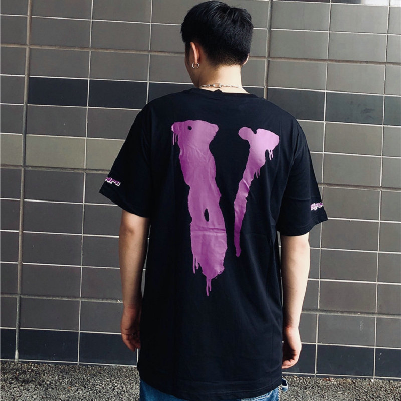 VLONE men t shirt 100% cotton streetwear Women's T-shirt USA summer Short sleeve brand hip hop tshirt Skull head screw Ninja
