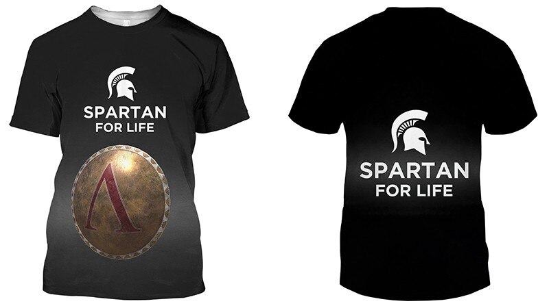 Spartan T Shirt Summer Short Tops Tees Sparta Shirt Men 3d Print T-shirts Men`s O Neck Harajuku Tshirt The New Hot Sale