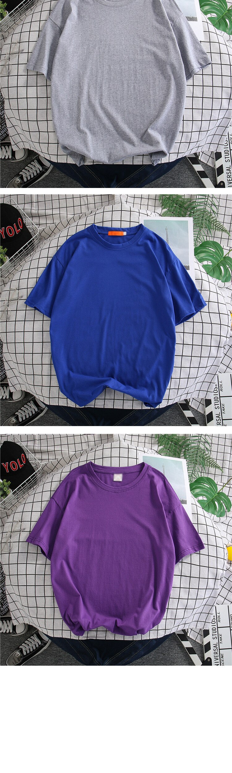 Short-sleeved t-shirt Men's simple solid bottoming shirt men's clothing loose casual Oversized Men t-shirt cool Thin Summer Tops Short-sleeved t-shirt Men's simple solid bottoming shirt men's clothing loose casual Oversized Men t-shirt cool Thin Summer Tops