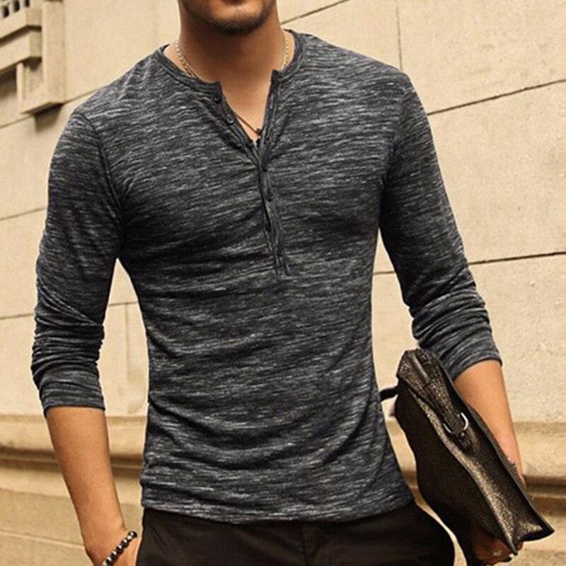 Men Solid Long Sleeve T-shirts (Minimum order 100 pieces each color)