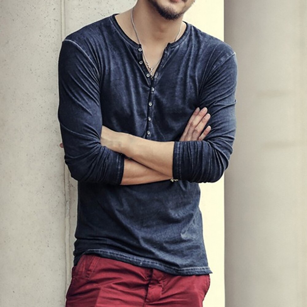 Men Solid Long Sleeve T-shirts (Minimum order 100 pieces each color)