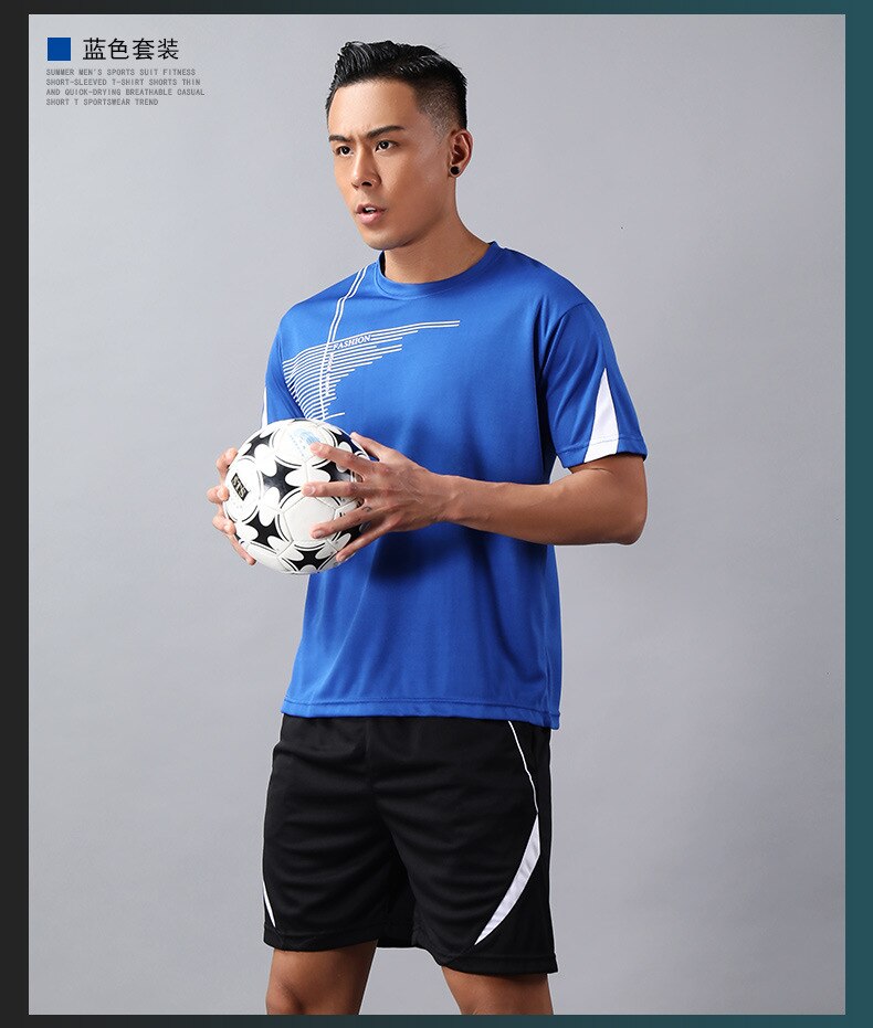 Men Sportswear Suits Quick Dry Running Sets Men T-shirts + Sport Shorts Training Men Jogging Fitness Sport shirts Suit 5XL Men Sportswear Suits Quick Dry Running Sets Men T-shirts + Sport Shorts Training Men Jogging Fitness Sport shirts Suit 5XL