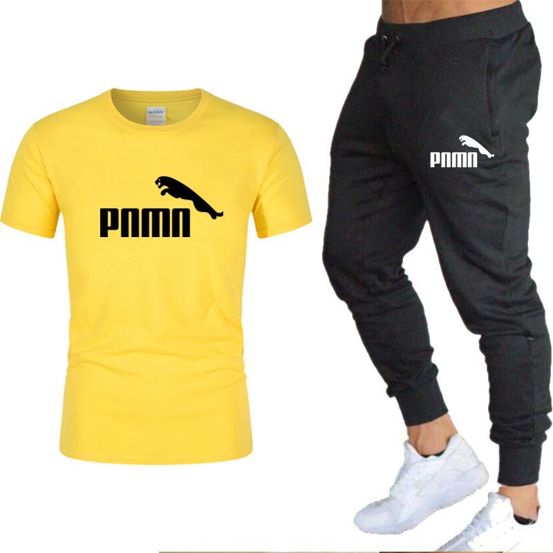 2020, men's T-shirt and Pants Set, two-piece suit, informal sweatshirt, lettered pattern, suit, sweatpants 2020, men's T-shirt and Pants Set, two-piece suit, informal sweatshirt, lettered pattern, suit, sweatpants