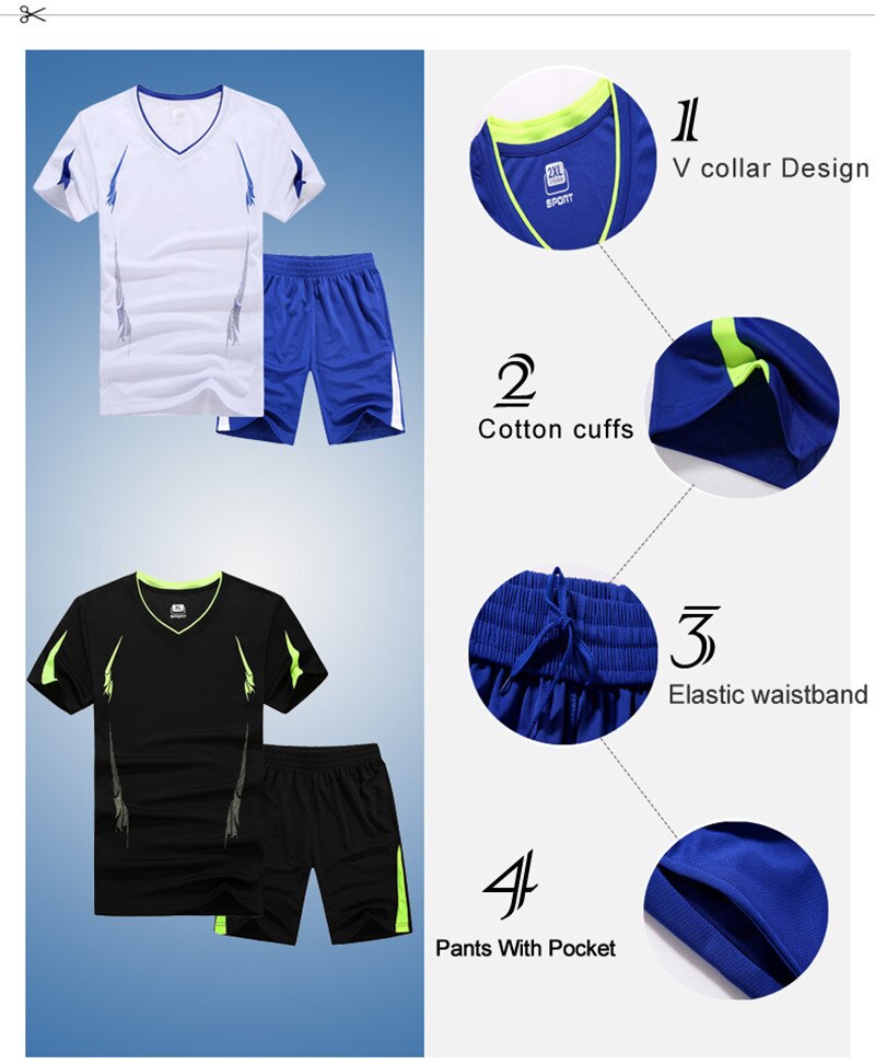 PEILOW plus size M~6XL,7XL,8XL Men T-shirt outwear sporting sets Male tracksuit tops&Tee Summer Quick-drying t shirts sportsuit