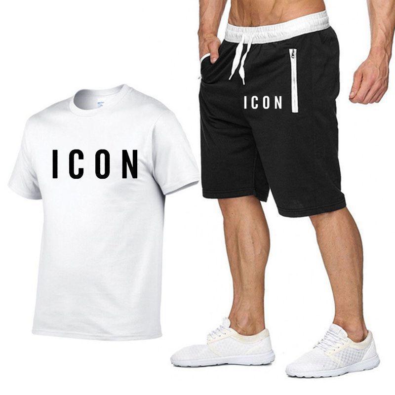 New 2020 Cotton Short Sleeve ICON Hook Men's T-Shirt + Shorts Set Casual Men' T-Shirt Top Tees Men's T-Shirt Pants suit New 2020 Cotton Short Sleeve ICON Hook Men's T-Shirt + Shorts Set Casual Men' T-Shirt Top Tees Men's T-Shirt Pants suit