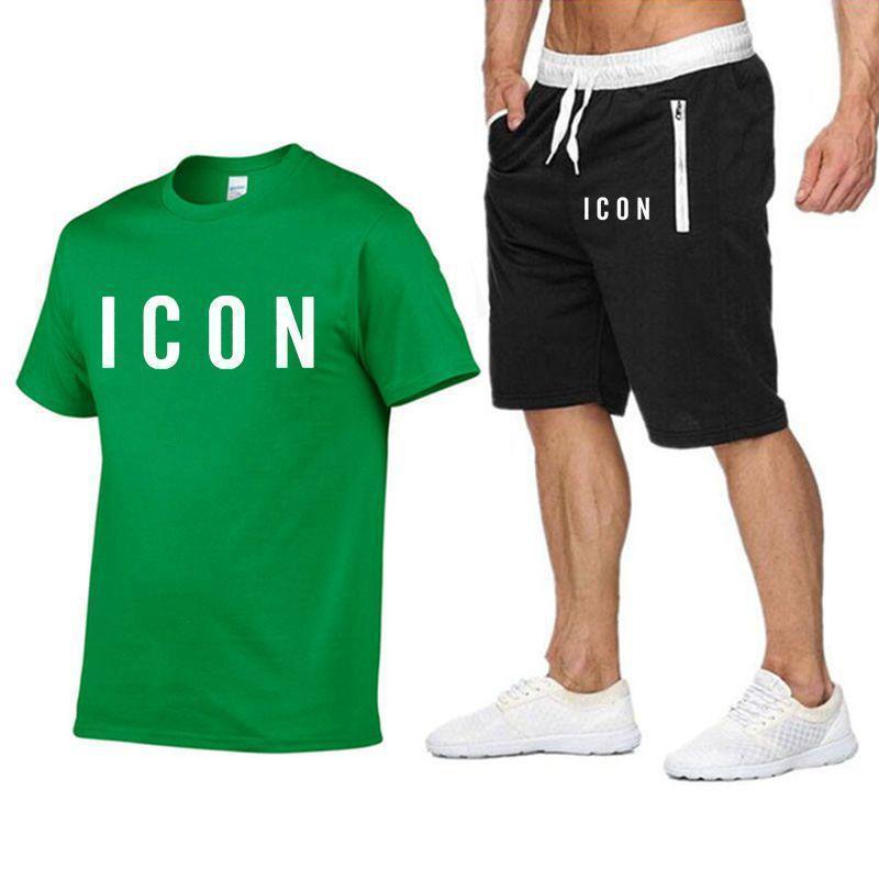 New 2020 Cotton Short Sleeve ICON Hook Men's T-Shirt + Shorts Set Casual Men' T-Shirt Top Tees Men's T-Shirt Pants suit New 2020 Cotton Short Sleeve ICON Hook Men's T-Shirt + Shorts Set Casual Men' T-Shirt Top Tees Men's T-Shirt Pants suit