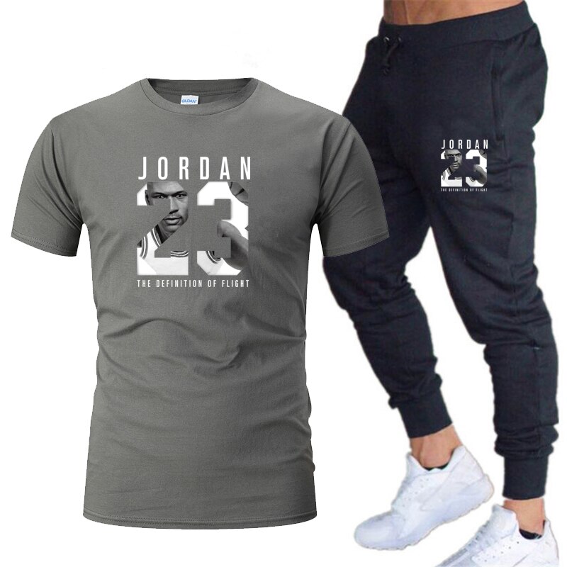 2020, Men's T-shirt and Pants Sets, Two Piece Sets, Men Casual Tracksuit, New Fashion Print Suits, Sports Pants,