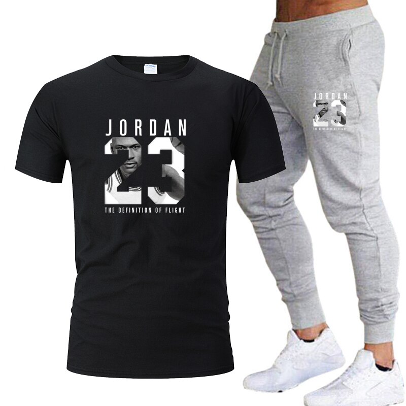 2020, Men's T-shirt and Pants Sets, Two Piece Sets, Men Casual Tracksuit, New Fashion Print Suits, Sports Pants,