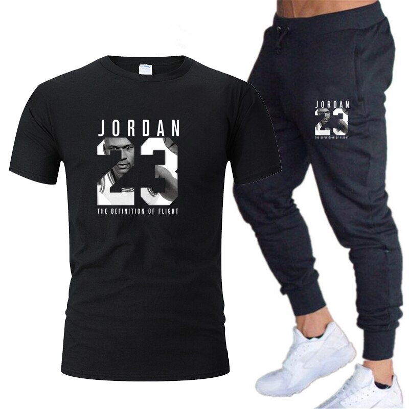 2020, Men's T-shirt and Pants Sets, Two Piece Sets, Men Casual Tracksuit, New Fashion Print Suits, Sports Pants,
