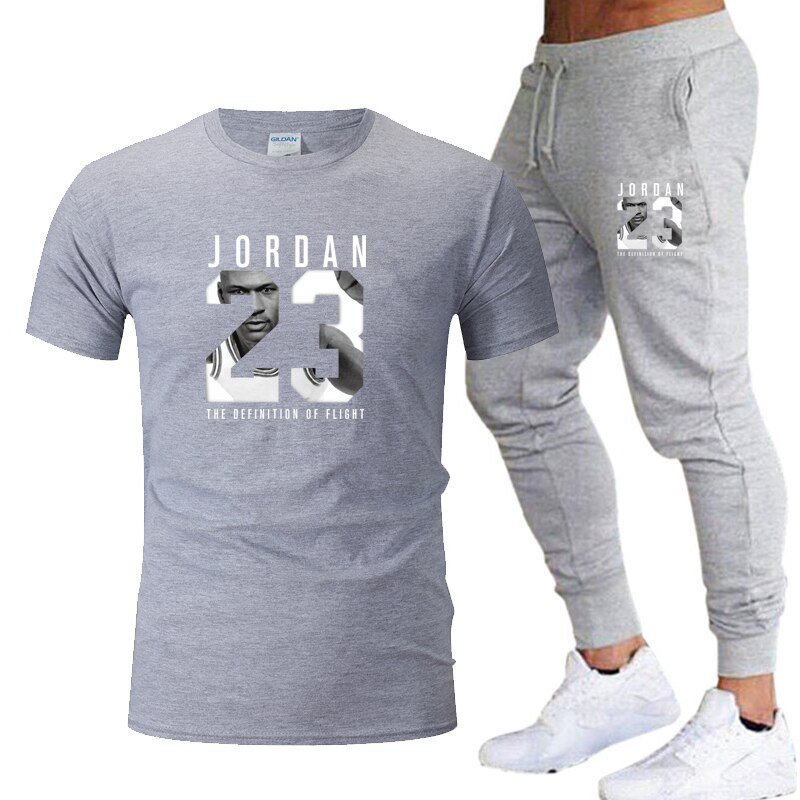 2020, Men's T-shirt and Pants Sets, Two Piece Sets, Men Casual Tracksuit, New Fashion Print Suits, Sports Pants,