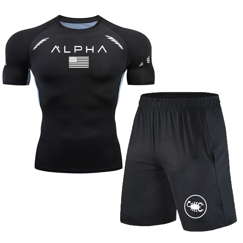 New spring and summer men's T-shirt and shorts/You can use your own logo or design ( Minimum order 100 pair each color) New spring and summer men's T-shirt and shorts/You can use your own logo or design ( Minimum order 100 pair each color)