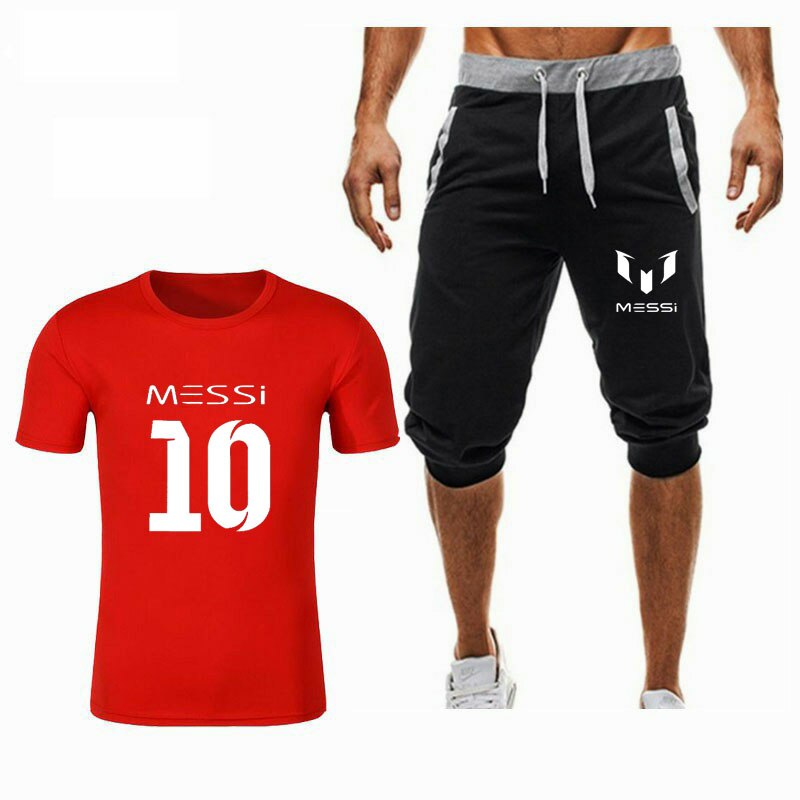 Men's T-shirt + shorts-two-piece,You can Use Your Own Design (Minimum order 100 pair each set) Men's T-shirt + shorts-two-piece,You can Use Your Own Design (Minimum order 100 pair each set)