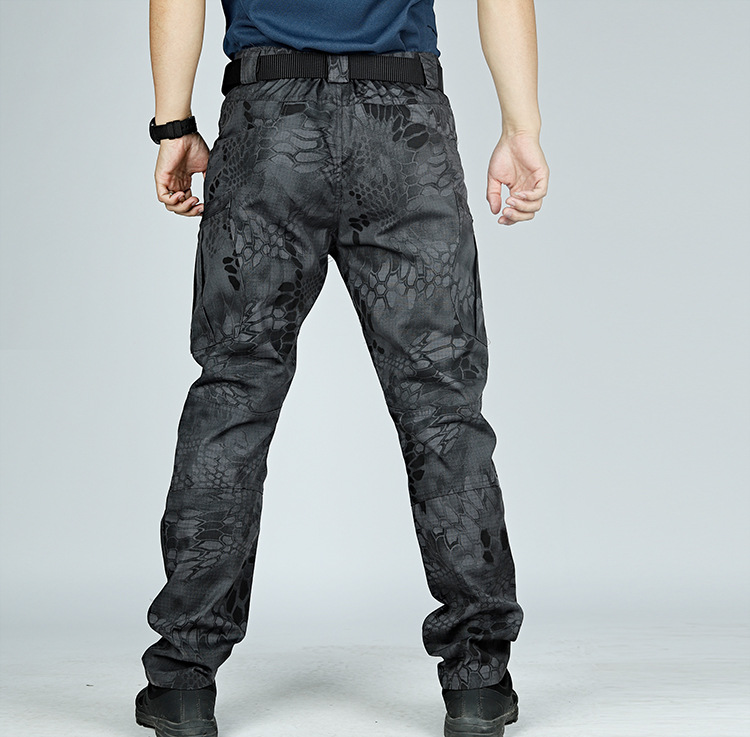 black waterproof joggers