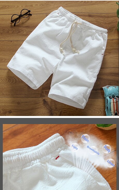 Men's Casual Shorts Summer Linen Cotton(Minimum order 500 pieces each color) Men's Casual Shorts Summer Linen Cotton(Minimum order 500 pieces each color)