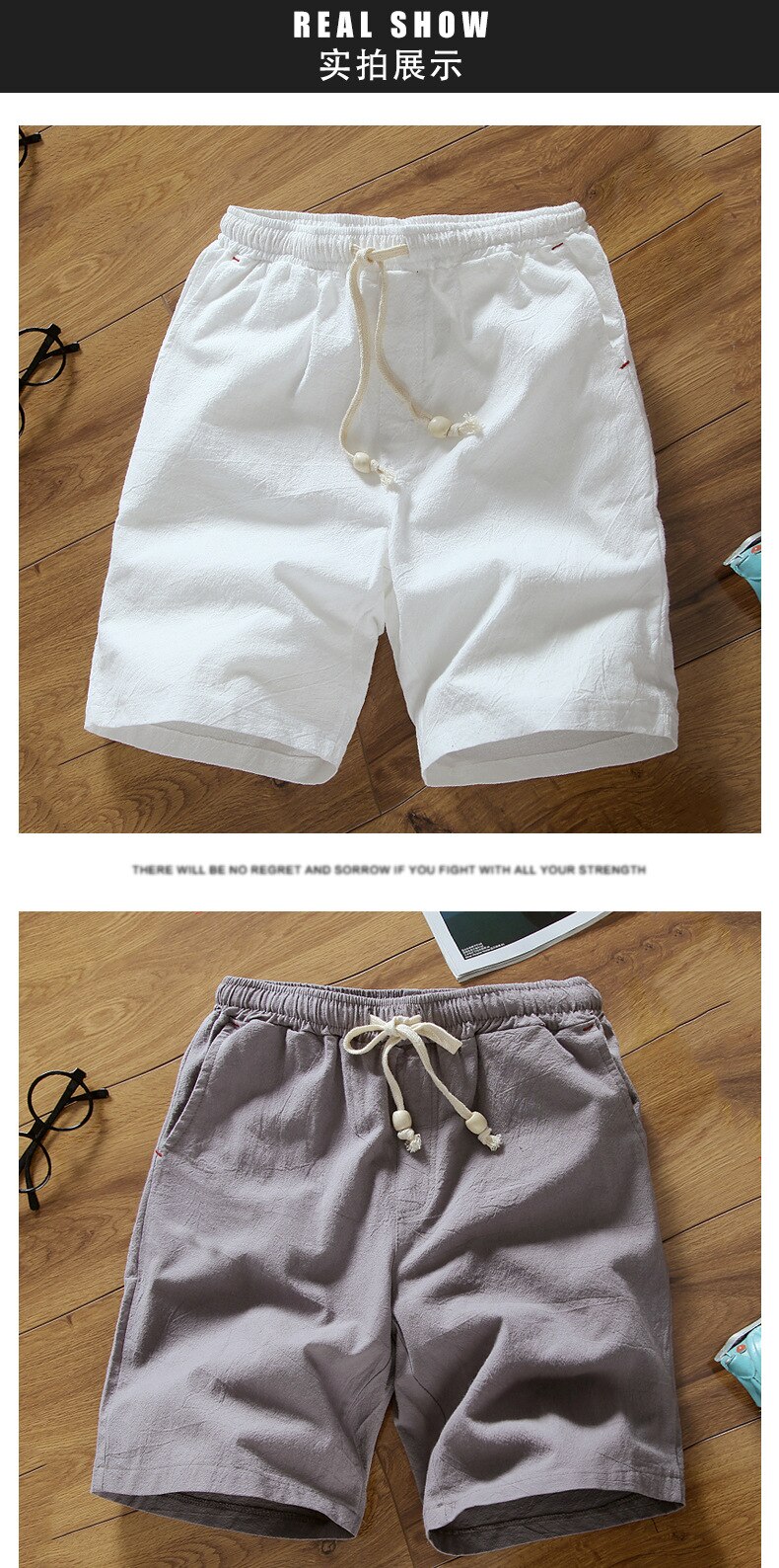 Men's Casual Shorts Summer Linen Cotton(Minimum order 500 pieces each color) Men's Casual Shorts Summer Linen Cotton(Minimum order 500 pieces each color)
