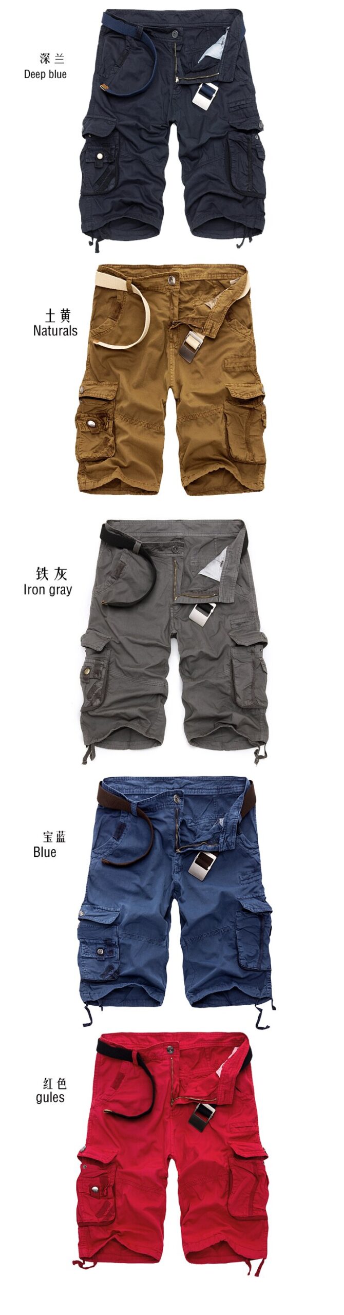 Mens Military Cargo Shorts (Minimum order 100 pieces each color)